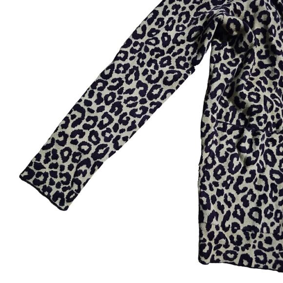 Women's ANN TAYLOR Animal Print Cardigan Sweater Small - Picture 5 of 5